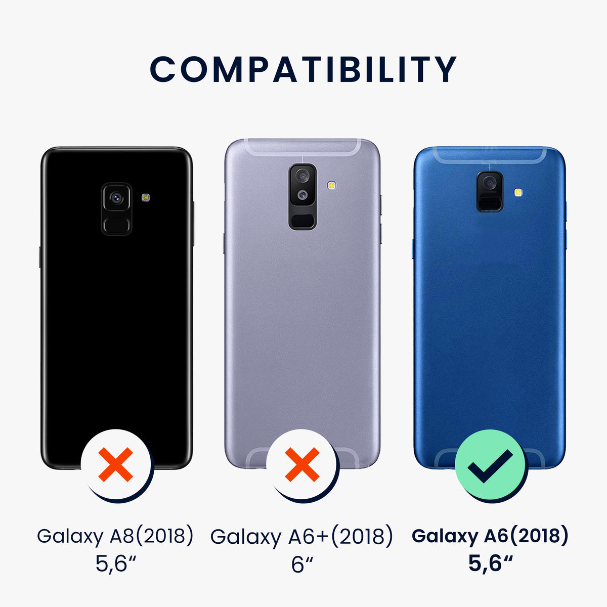 Samsung Galaxy A6 (2018) Metallic Phone Case
