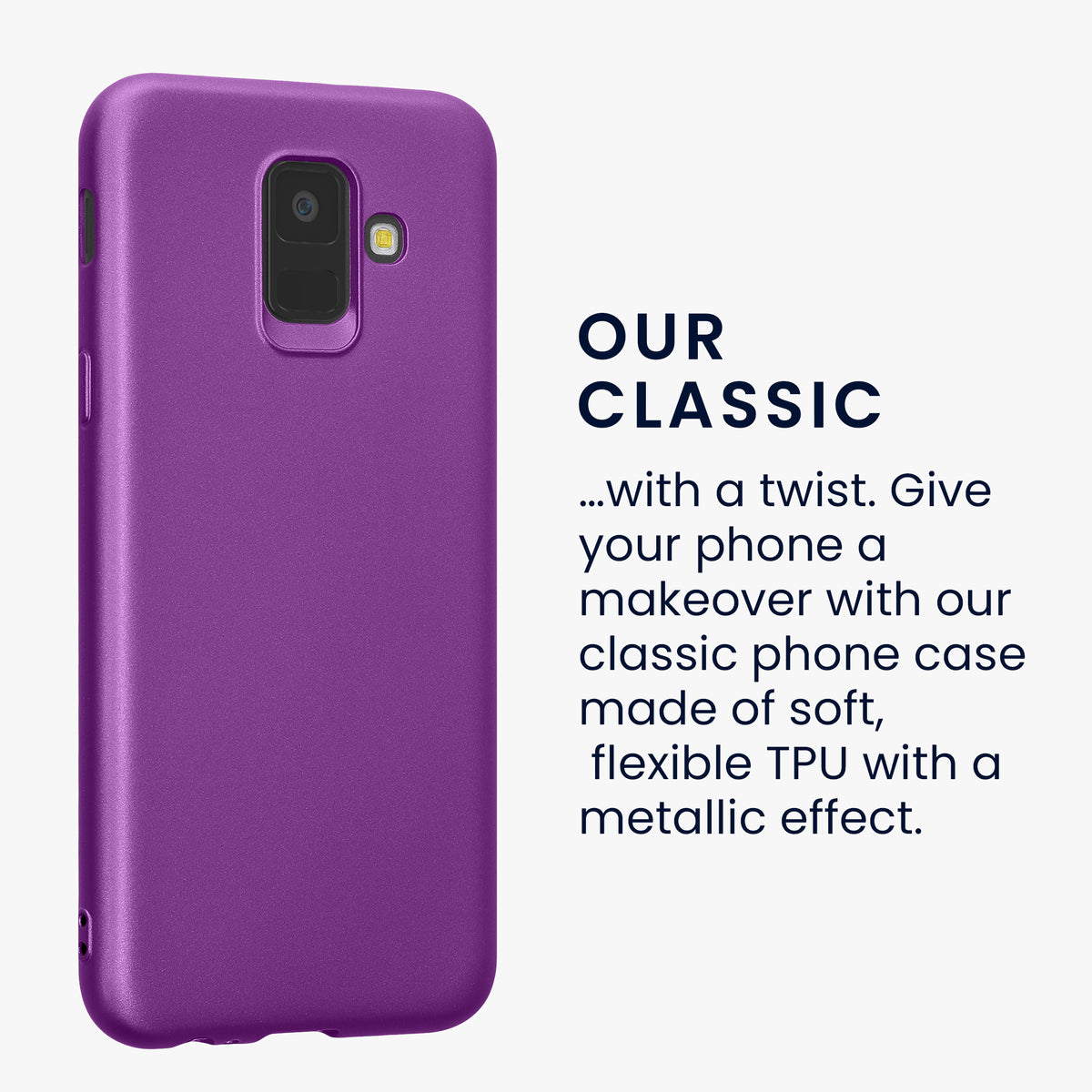 Samsung Galaxy A6 (2018) Metallic Phone Case