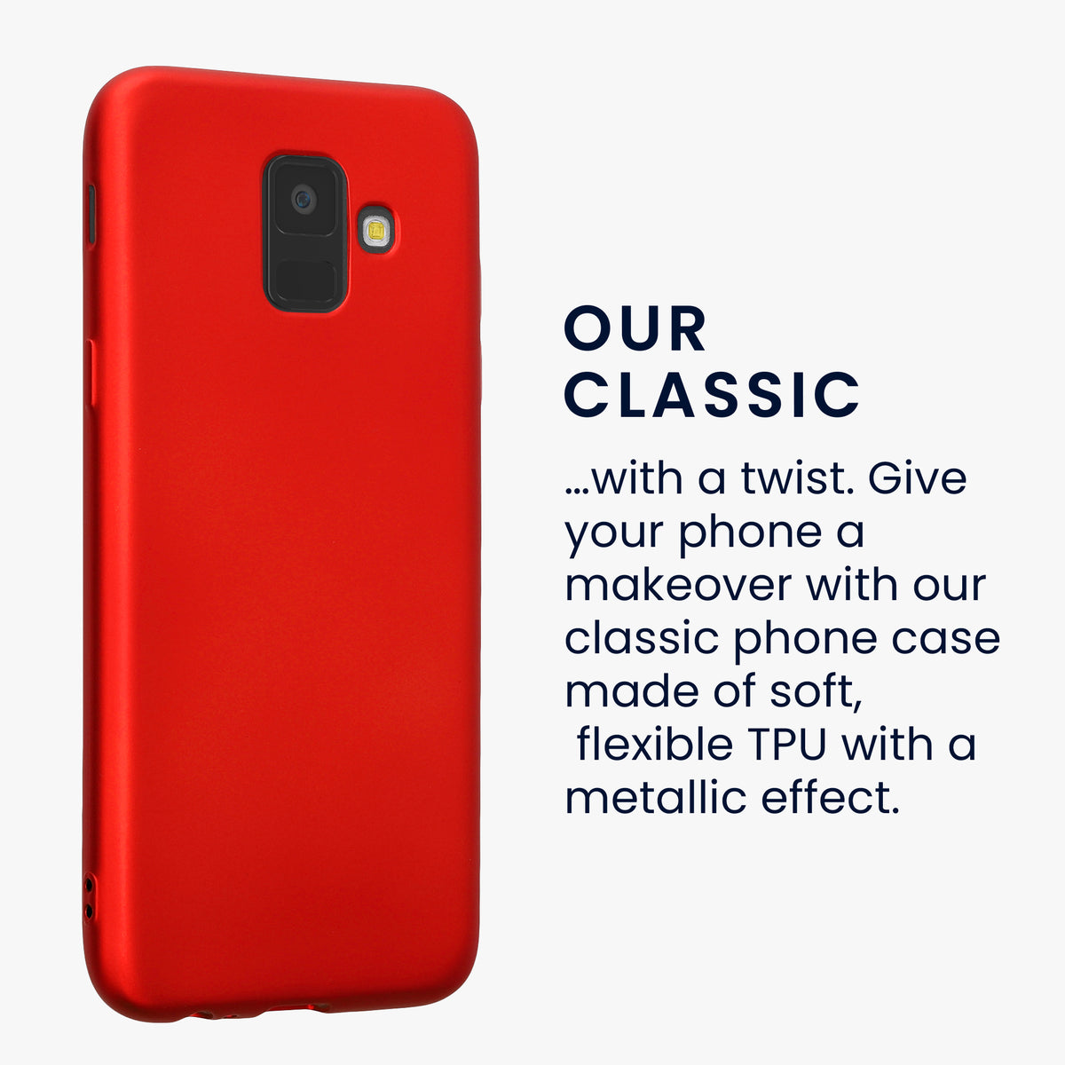 Samsung Galaxy A6 (2018) Metallic Phone Case