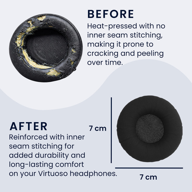 kwmobile Ear Pads for Sennheiser Urbanite Earpads Replacement Earpads Headphone Replacement Parts Headphone Replacement Pads for Over-Ear Headphones