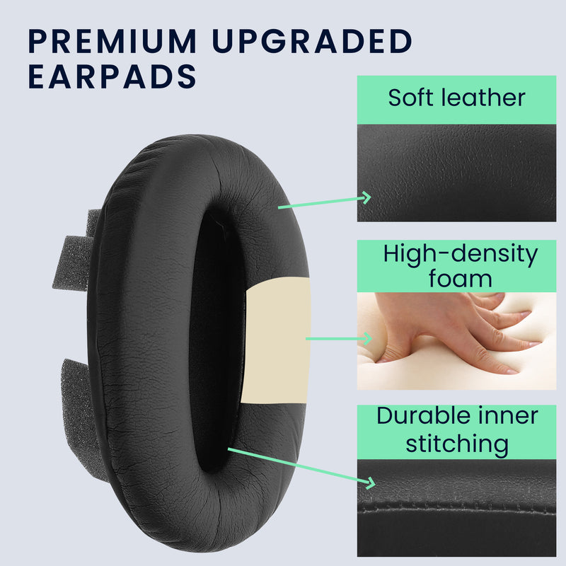 kwmobile Ear Pads for Sony MDR-1000X / WH-1000XM2 Earpads Replacement Headphone Spare Parts Headphone Replacement Pads Over-Ear Headphones
