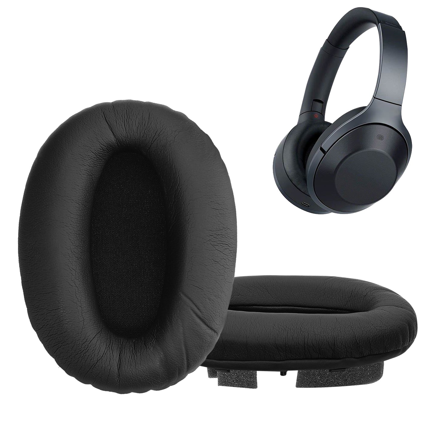 kwmobile Ear Pads for Sony MDR-1000X / WH-1000XM2 Earpads Replacement Headphone Spare Parts Headphone Replacement Pads Over-Ear Headphones