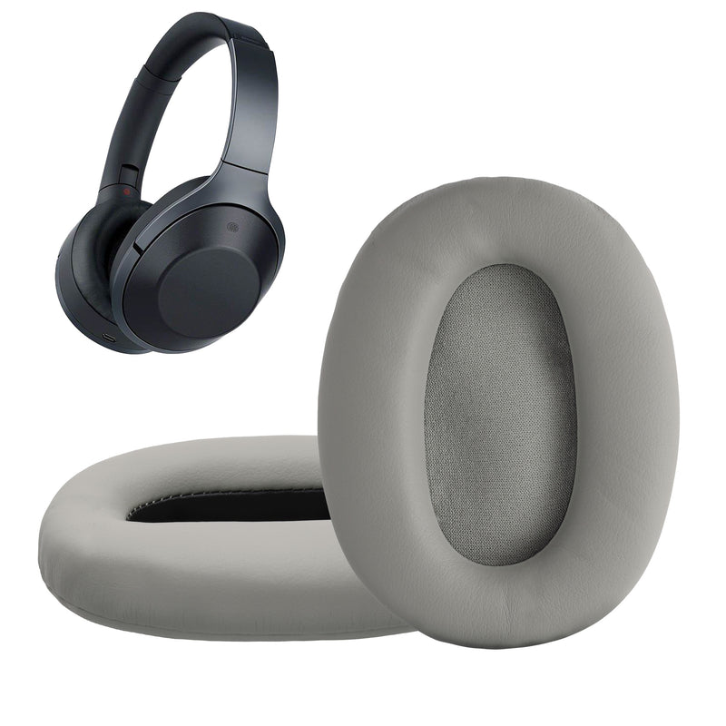 kwmobile 2x Ohr Polster für Sony MDR-1000X / WH-1000XM2 Ohrpolster - Ersatz Ohrpolster - Kopfhörer Ersatzteile - Kopfhörer Ersatzpolster für Over Ear Headphones Grau  