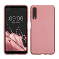 Samsung Galaxy A7 (2018) Silicone Phone Case Metallic Rose Gold
