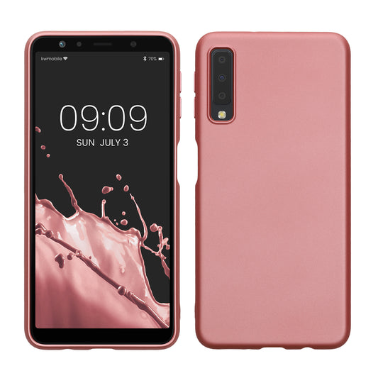 kwmobile Phone Case for Samsung Galaxy A7 (2018) Silicone Case Protective Cover