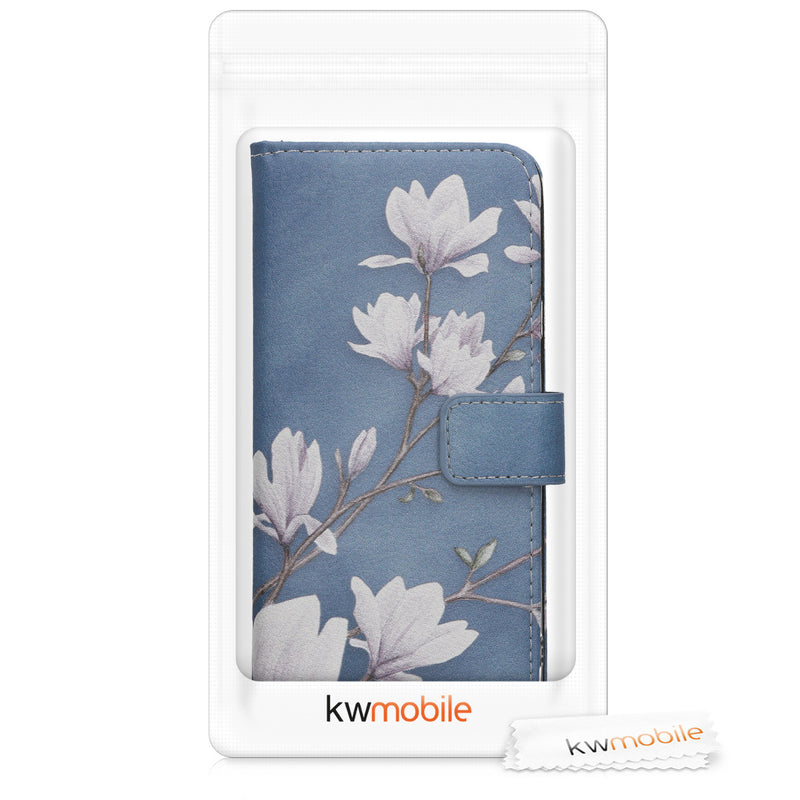 kwmobile Wallet Case Compatible with Samsung Galaxy A7 (2018) - Cover with Stand and Card Slots