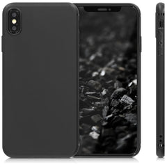 iPhone XS Max Handyhülle Silikon Schwarz Matt