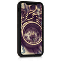 Wooden Hard Case with TPU Bumper for Apple iPhone XR Compass Vintage