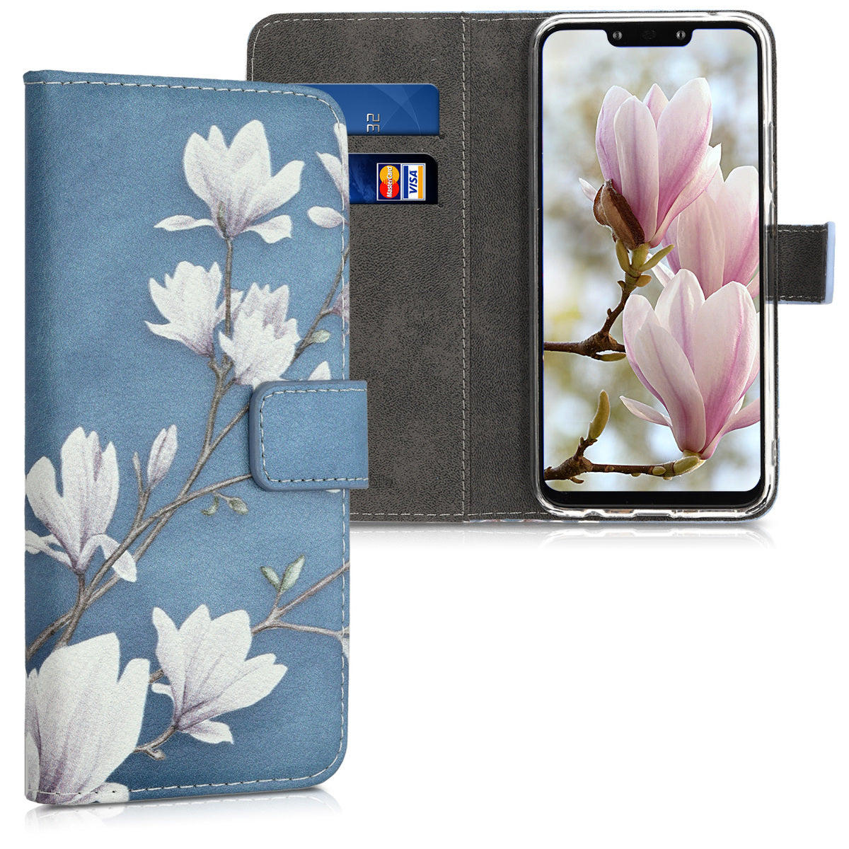 Huawei Mate 20 Lite Handyhülle mit Kartenfach und Ständer
