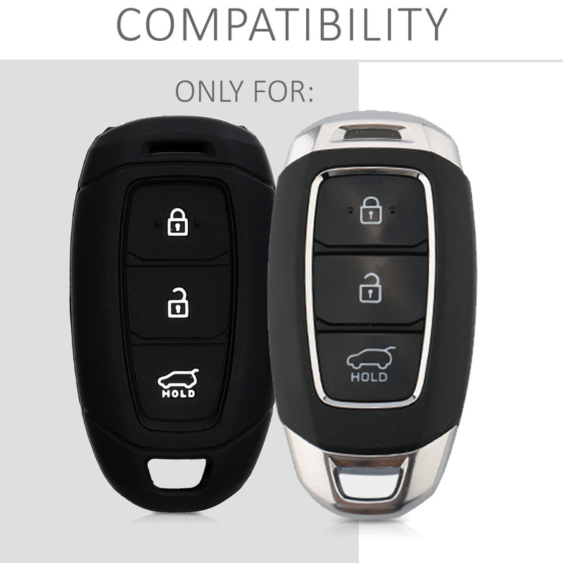 Hyundai 3-Button Keyless Go Silicone Car Key Cover
