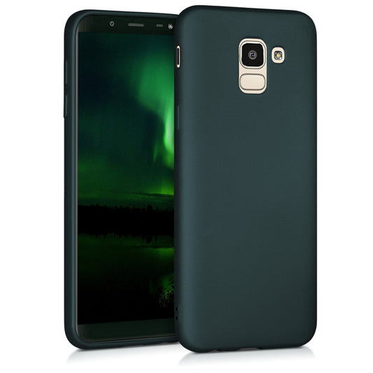 kwmobile Cell Phone Case for Samsung Galaxy J6 - Shimmering Silicone Case - Protective Cover
