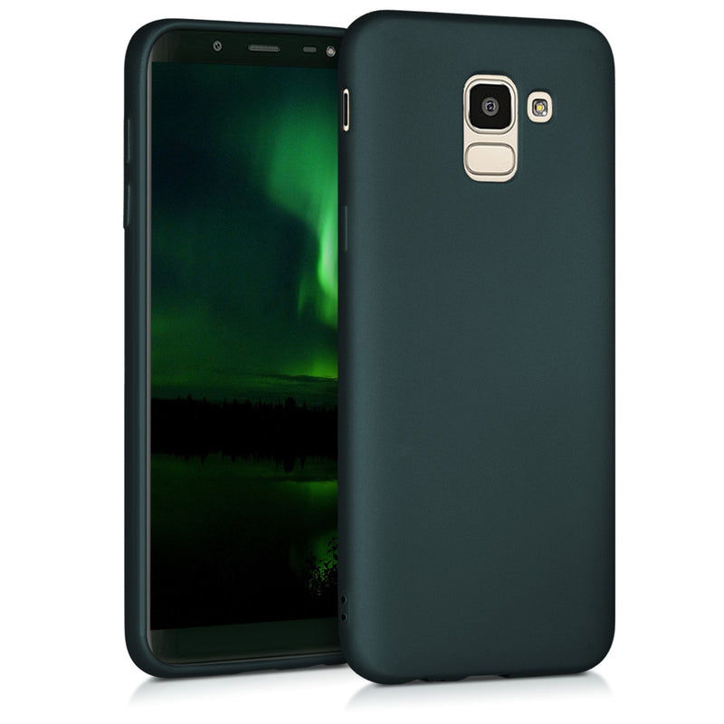 kwmobile Cell Phone Case for Samsung Galaxy J6 - Shimmering Silicone Case - Protective Cover