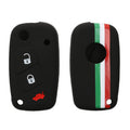 kwmobile Car Key Cover compatible with Fiat Lancia 3-Button Car Key Cover