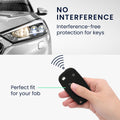 kwmobile Car Key Cover compatible with Fiat Lancia 3-Button Car Key Cover