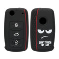 VW Skoda Seat 3-Button Silicone Car Key Cover Don't Touch My Key