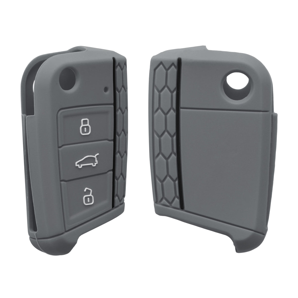 kwmobile Car Key Protection Case compatible with VW Golf 7 MK7 3-Button Car Key Cover