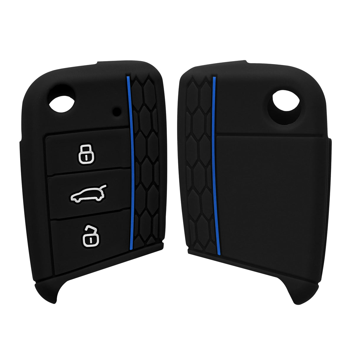 kwmobile Car Key Protection Case compatible with VW Golf 7 MK7 3-Button Car Key Cover