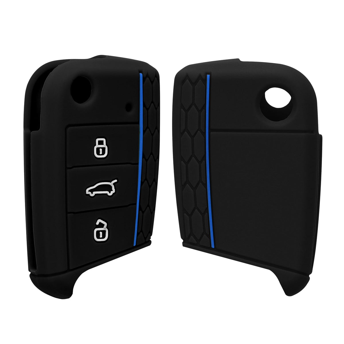 kwmobile Car Key Protection Case compatible with VW Golf 7 MK7 3-Button Car Key Cover