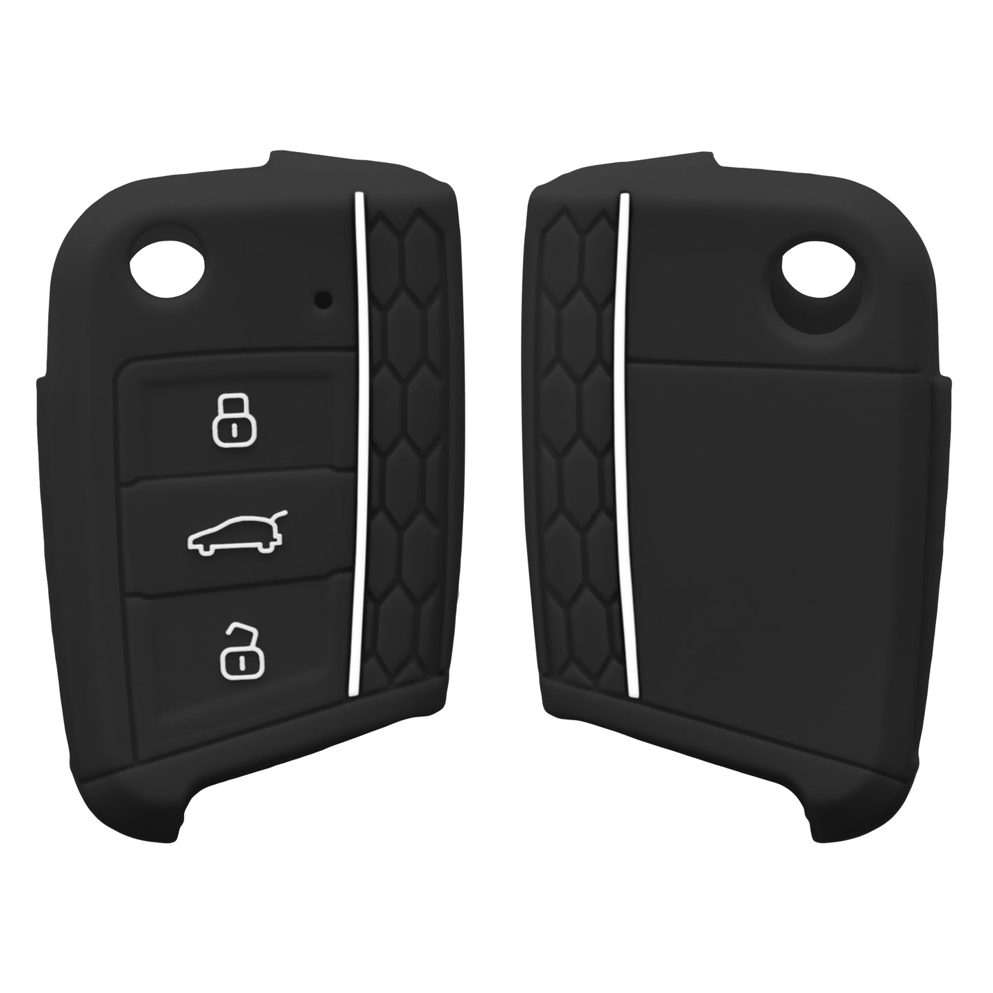 kwmobile Car Key Protection Case compatible with VW Golf 7 MK7 3-Button Car Key Cover