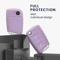 VW Golf 7 MK7 3-Button Silicone Car Key Cover Plain Honeycomb