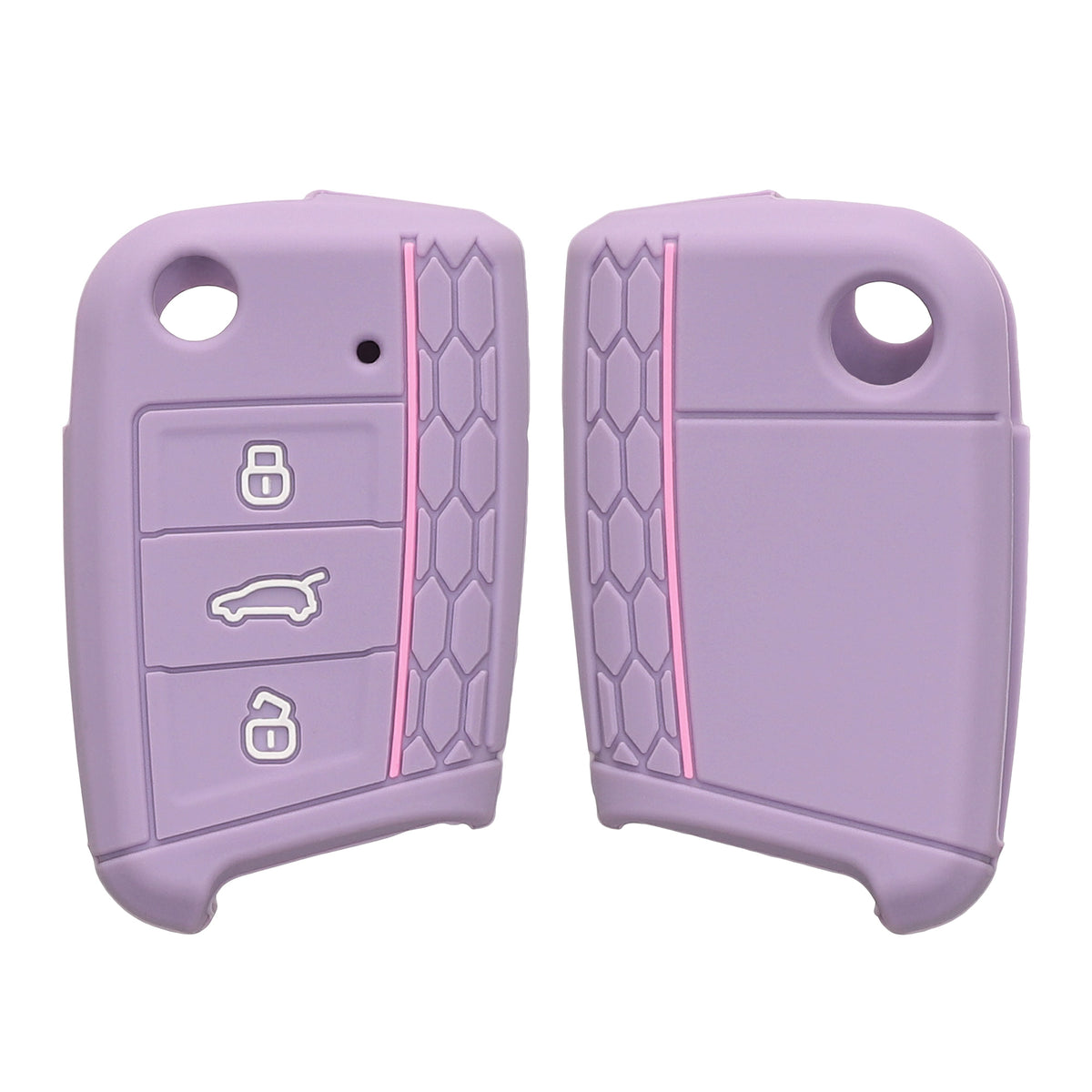 kwmobile Car Key Protection Case compatible with VW Golf 7 MK7 3-Button Car Key Cover