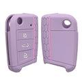 VW Golf 7 MK7 3-Button Silicone Car Key Cover Plain Honeycomb