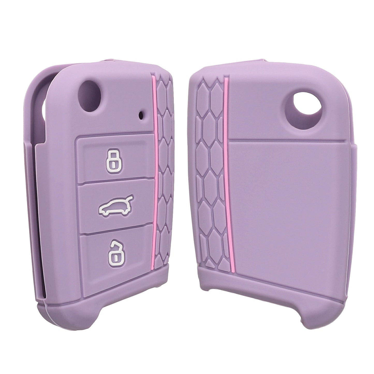 kwmobile Car Key Protection Case compatible with VW Golf 7 MK7 3-Button Car Key Cover