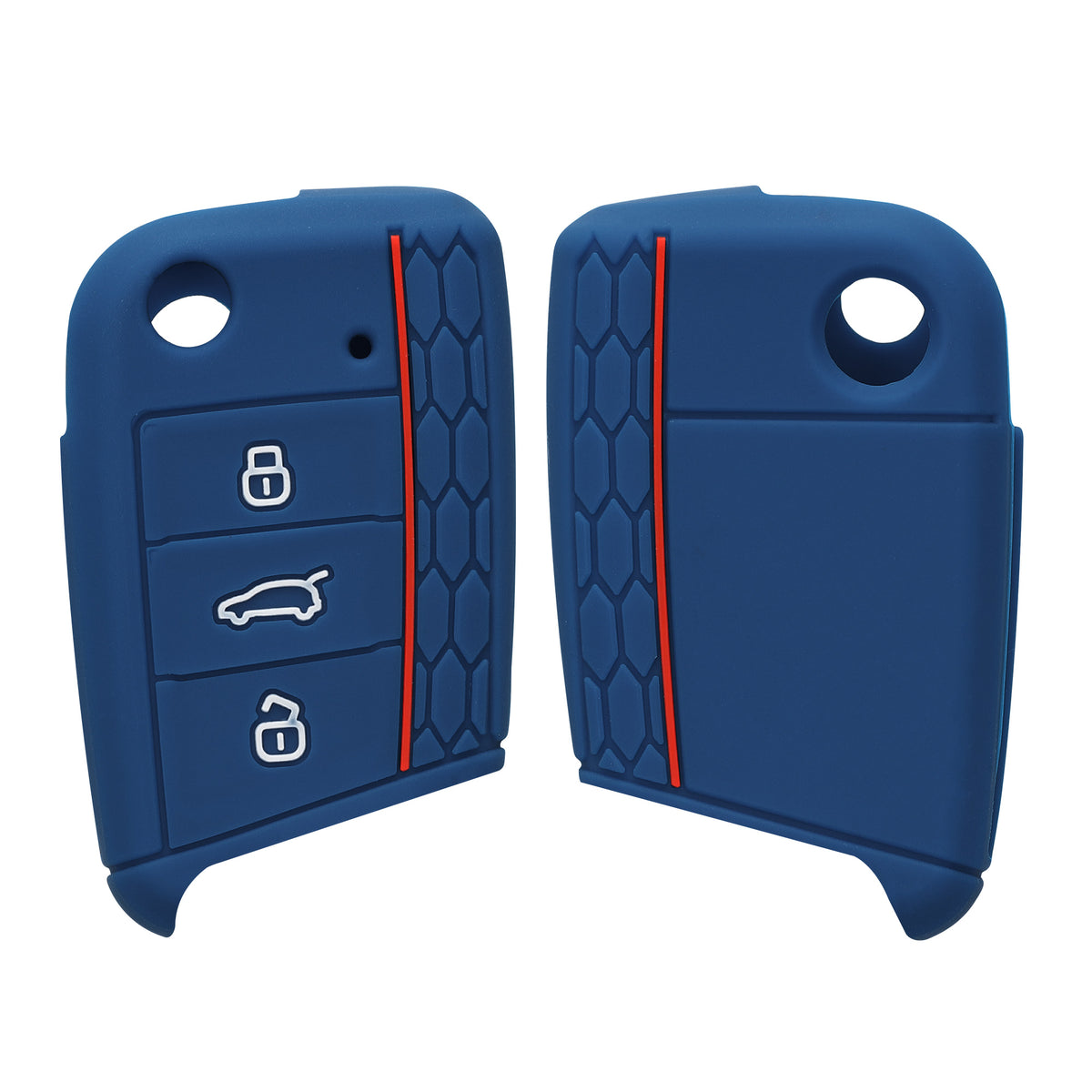 kwmobile Car Key Protection Case compatible with VW Golf 7 MK7 3-Button Car Key Cover
