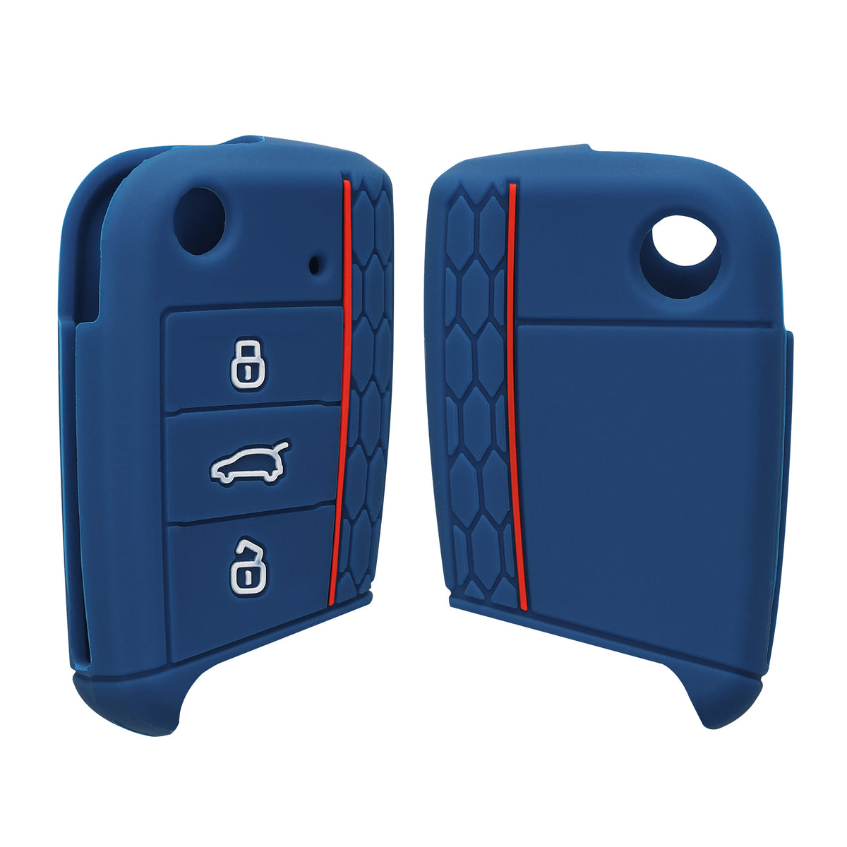 kwmobile Car Key Protection Case compatible with VW Golf 7 MK7 3-Button Car Key Cover