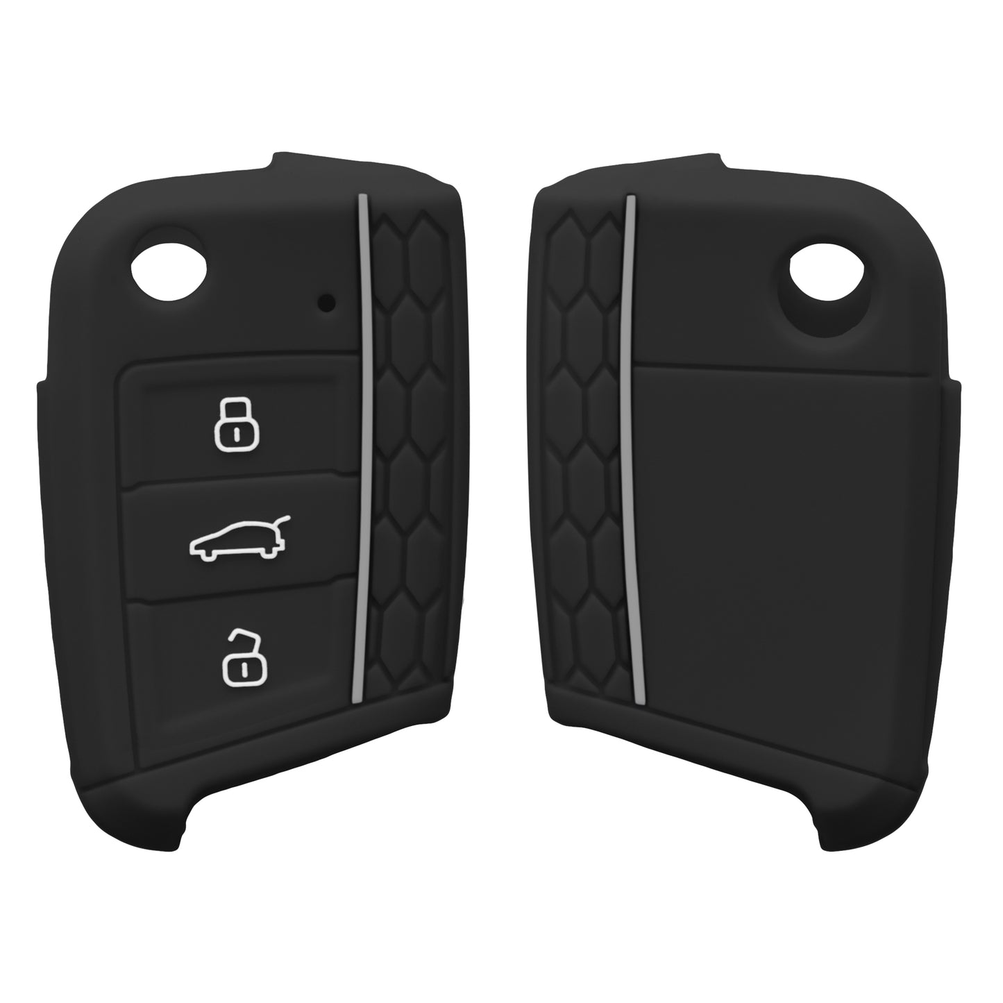 kwmobile Car Key Protection Case compatible with VW Golf 7 MK7 3-Button Car Key Cover