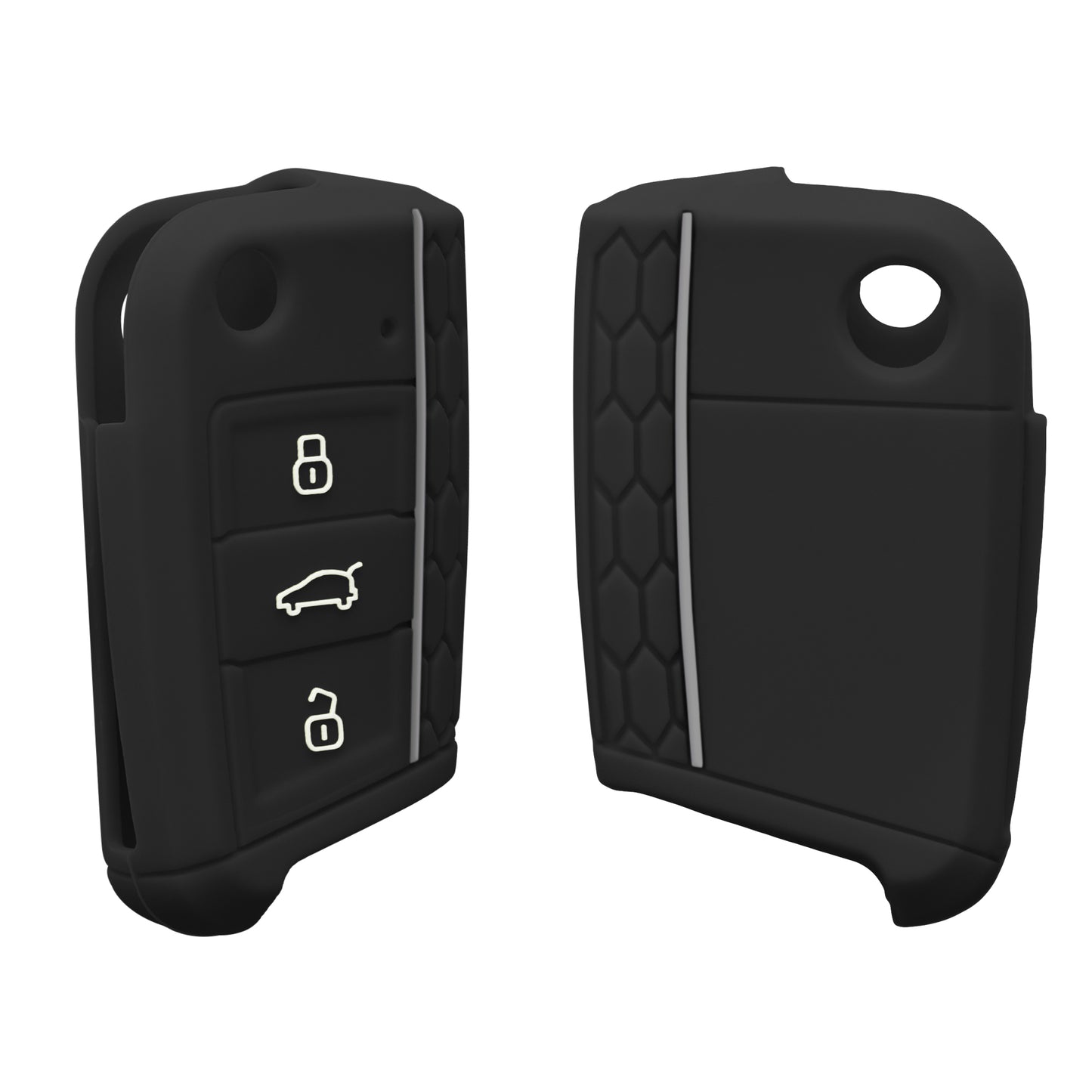 kwmobile Car Key Protection Case compatible with VW Golf 7 MK7 3-Button Car Key Cover
