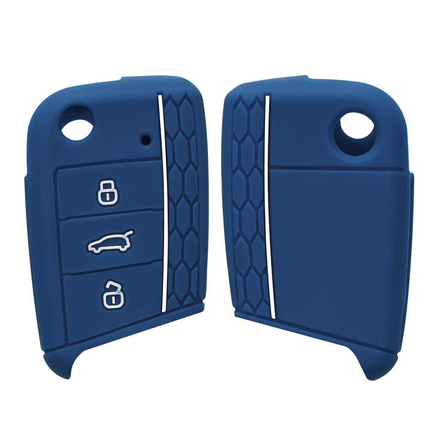 kwmobile Car Key Protection Case compatible with VW Golf 7 MK7 3-Button Car Key Cover