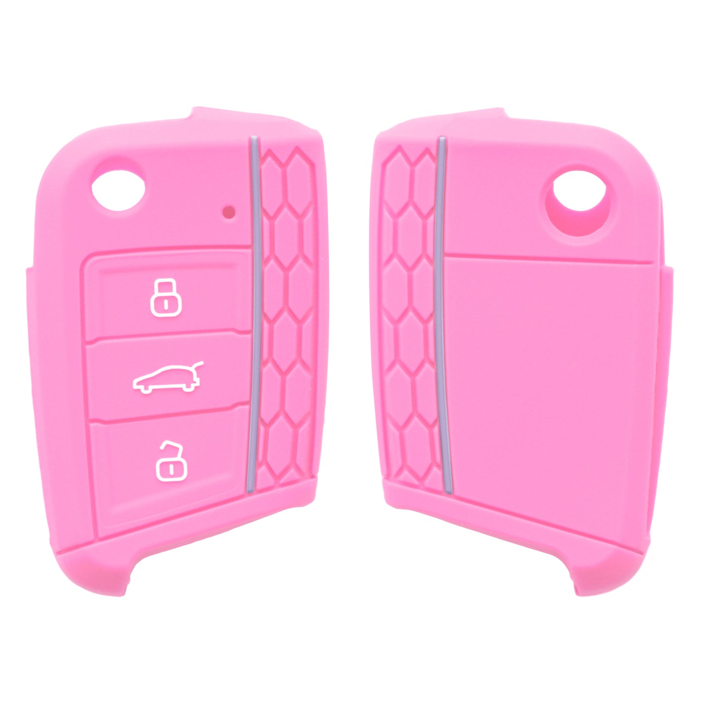 kwmobile Car Key Protection Case compatible with VW Golf 7 MK7 3-Button Car Key Cover