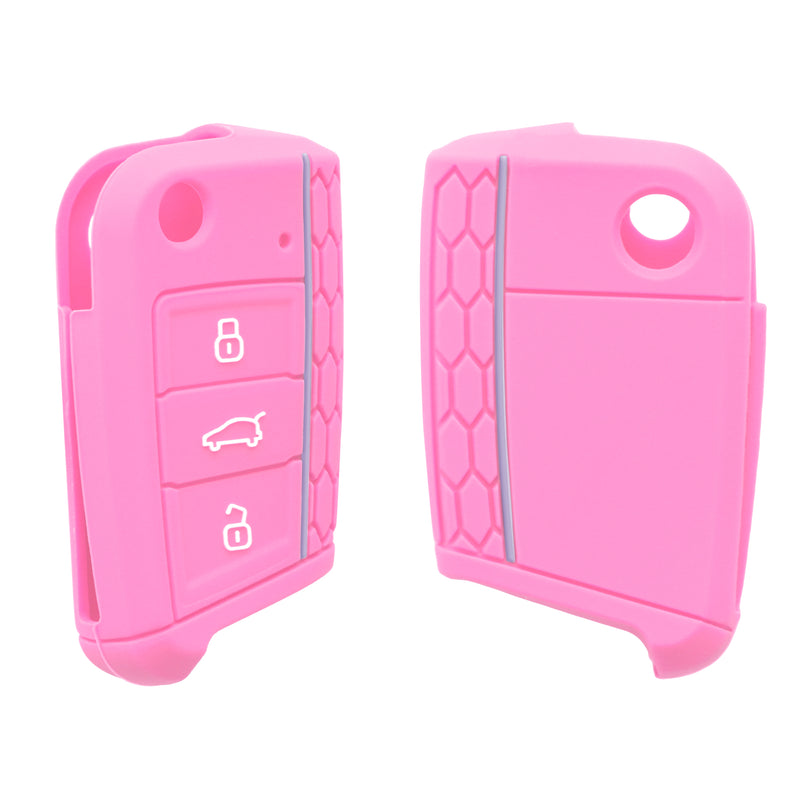 kwmobile Car Key Protection Case compatible with VW Golf 7 MK7 3-Button Car Key Cover