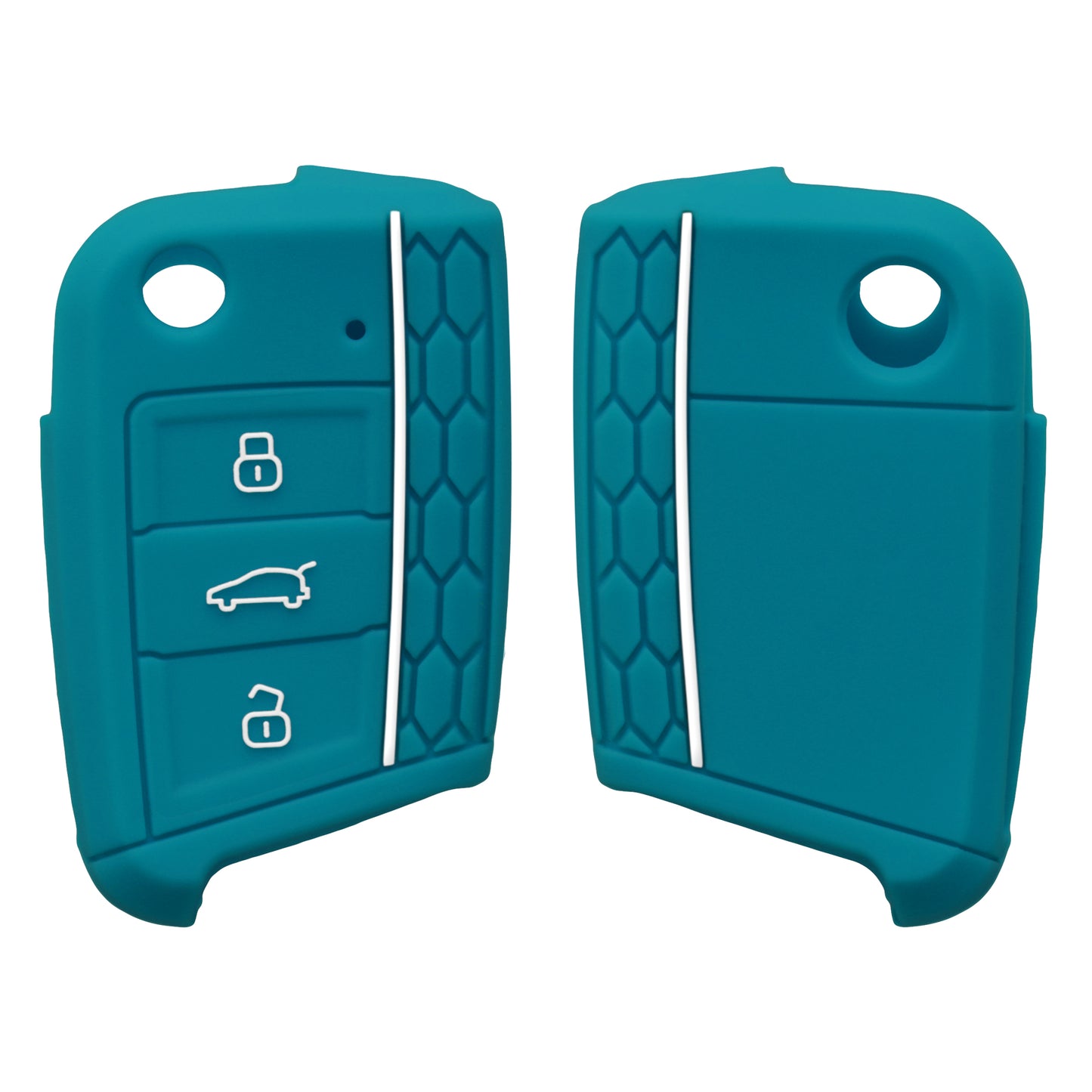 kwmobile Car Key Protection Case compatible with VW Golf 7 MK7 3-Button Car Key Cover