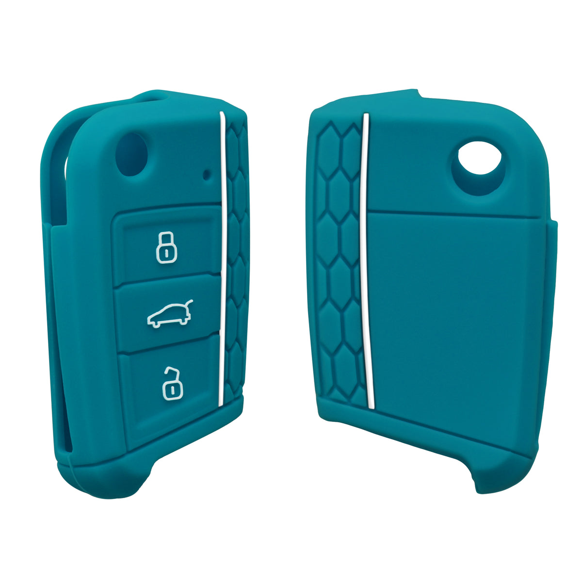 kwmobile Car Key Protection Case compatible with VW Golf 7 MK7 3-Button Car Key Cover