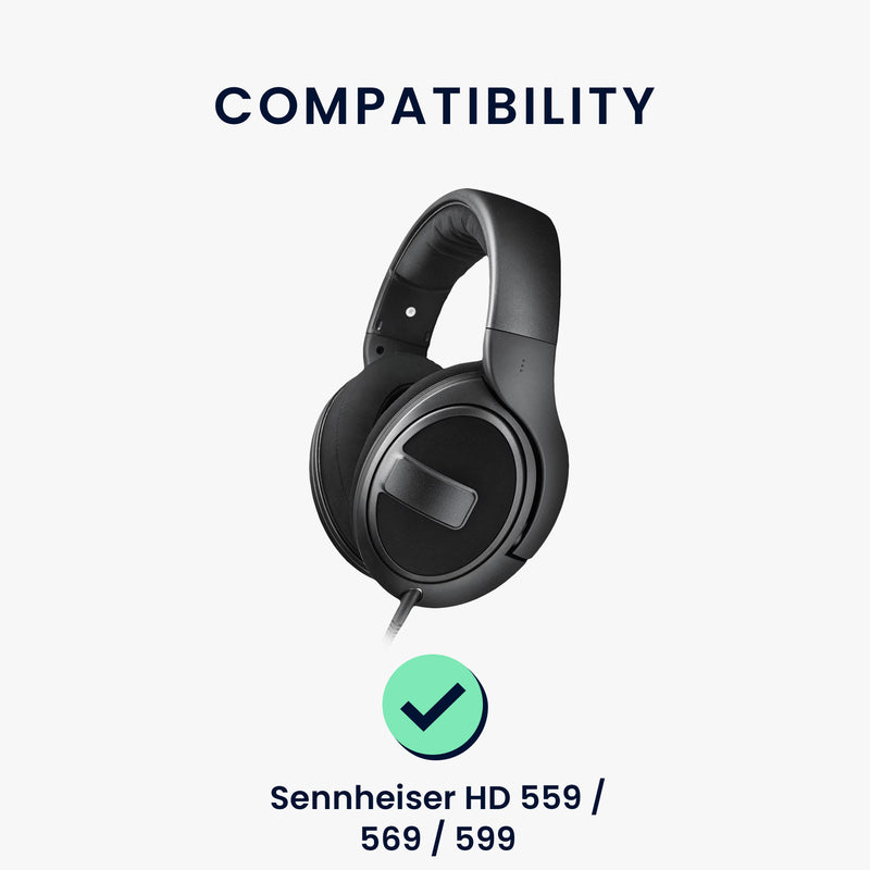kwmobile Ear Pads for Sennheiser HD 559 / 569 / 599 Earpad Replacements Headphone Spare Parts Over Ear Headphones