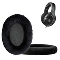 kwmobile 2x Velours Ohr Polster für Sennheiser HD 559 / 569 / 599 Ohrpolster - Ersatz Ohrpolster - Kopfhörer Ersatzteile - Kopfhörer Ersatzpolster für Over Ear Headphones Schwarz  