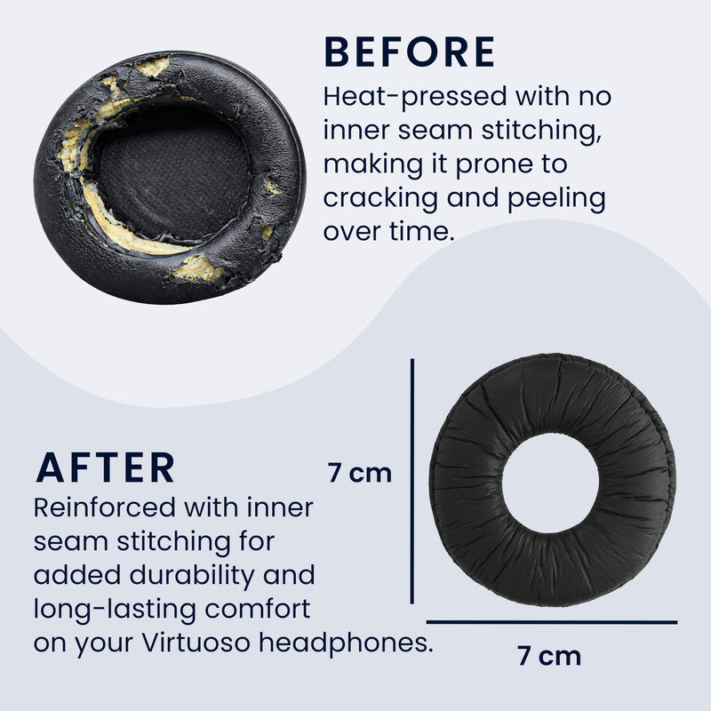 kwmobile Ear Pads for Sony MDR-ZX110 / MDR-ZX310 / MDR-ZX330 Ear Cushions Replacement Parts Headphone Replacement Pads Over Ear Headphones