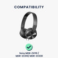 kwmobile Ear Pads for Sony MDR-ZX110 / MDR-ZX310 / MDR-ZX330 Ear Cushions Replacement Parts Headphone Replacement Pads Over Ear Headphones
