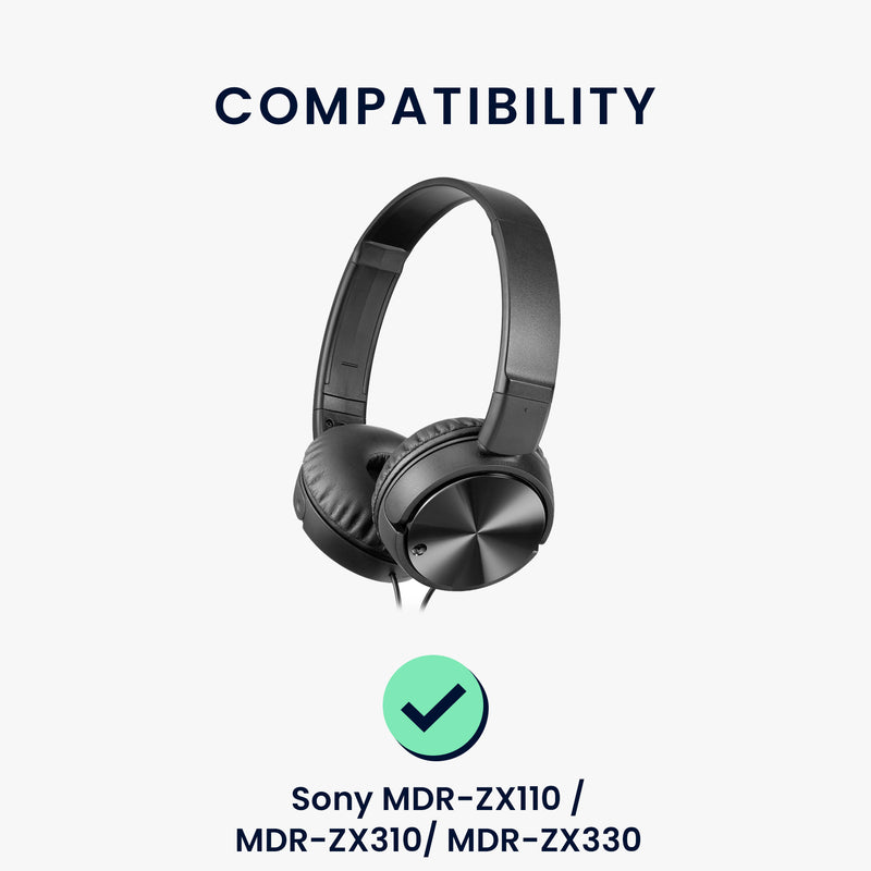 kwmobile Ear Pads for Sony MDR-ZX110 / MDR-ZX310 / MDR-ZX330 Ear Cushions Replacement Parts Headphone Replacement Pads Over Ear Headphones