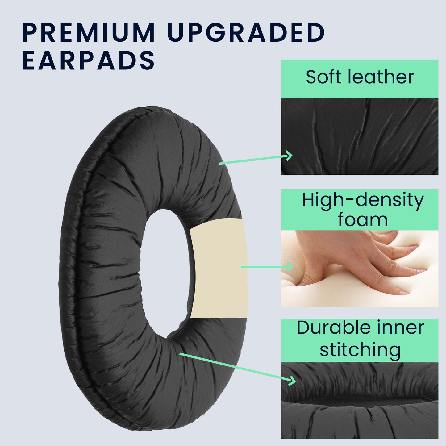 kwmobile Ear Pads for Sony MDR-ZX110 / MDR-ZX310 / MDR-ZX330 Ear Cushions Replacement Parts Headphone Replacement Pads Over Ear Headphones