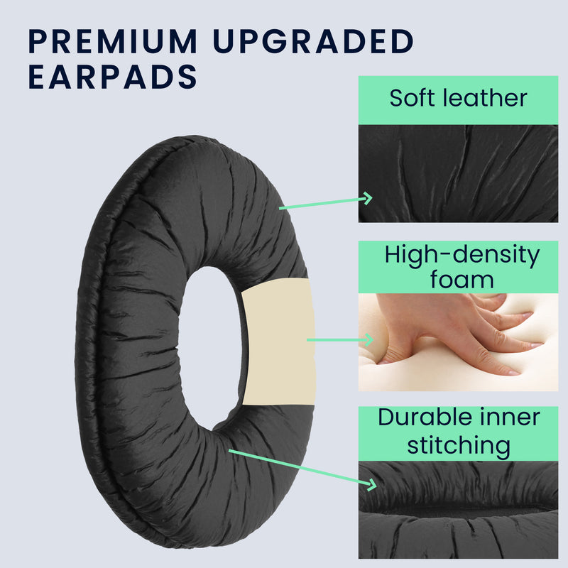 kwmobile Ear Pads for Sony MDR-ZX110 / MDR-ZX310 / MDR-ZX330 Ear Cushions Replacement Parts Headphone Replacement Pads Over Ear Headphones