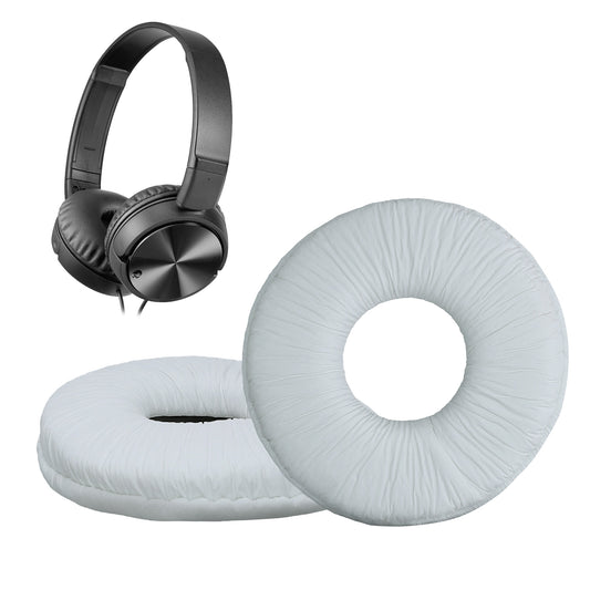 kwmobile 2x Ohr Polster für Sony MDR-ZX110 / MDR-ZX310 Ohrpolster - Ersatz Ohrpolster - Kopfhörer Ersatzteile - Kopfhörer Ersatzpolster für Over Ear Headphones Weiß  