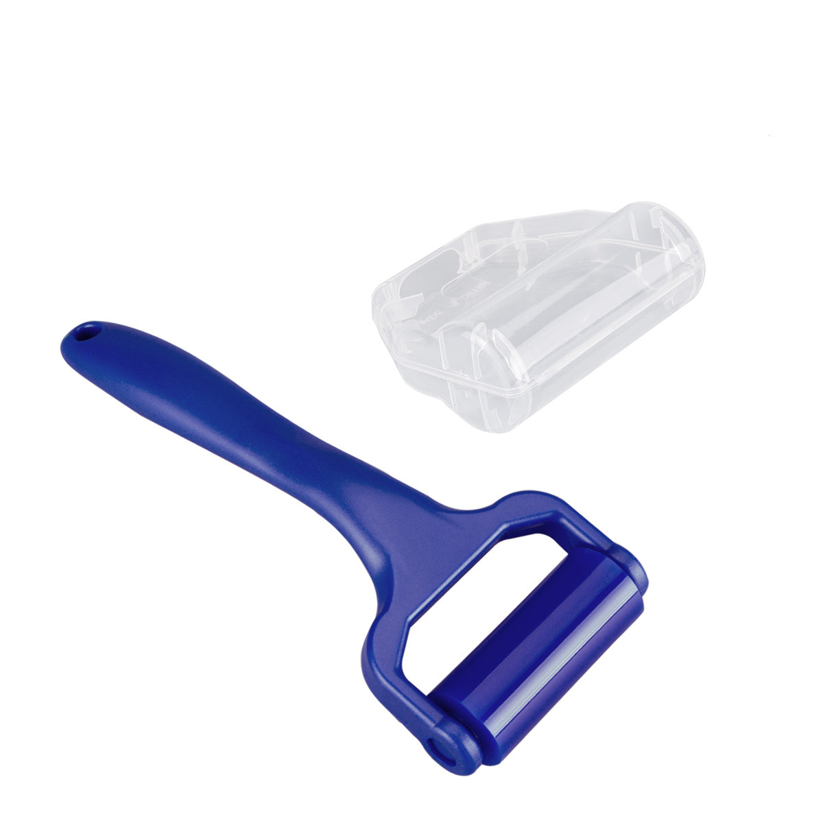 kwmobile Schallplatten Reinigungsroller für Schallplattenspieler - 16 x 6,4 cm - Staub Roller Vinyl Schallplatte - auch für CD DVD Blu-Ray geeignet Blau  [dsg01]