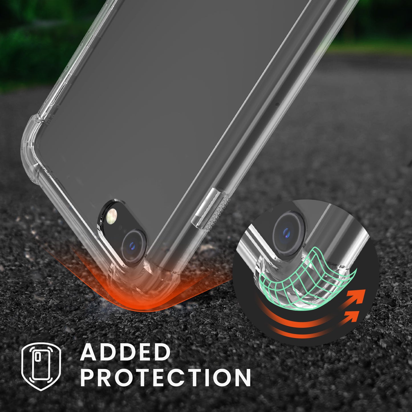 kwmobile Necklace Case compatible with Apple iPhone SE (2022) / iPhone SE (2020) / iPhone 8 / iPhone 7 - Silicone Cover with Lanyard