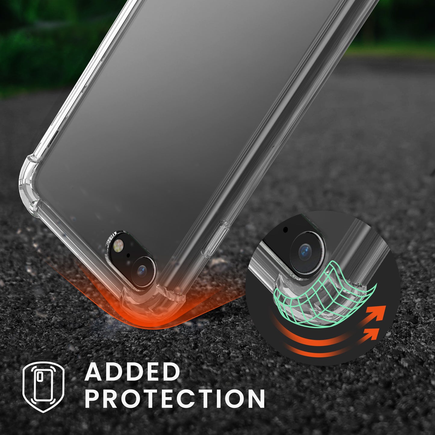 kwmobile Necklace Case compatible with Apple iPhone SE (2022) / iPhone SE (2020) / iPhone 8 / iPhone 7 - Silicone Cover with Lanyard