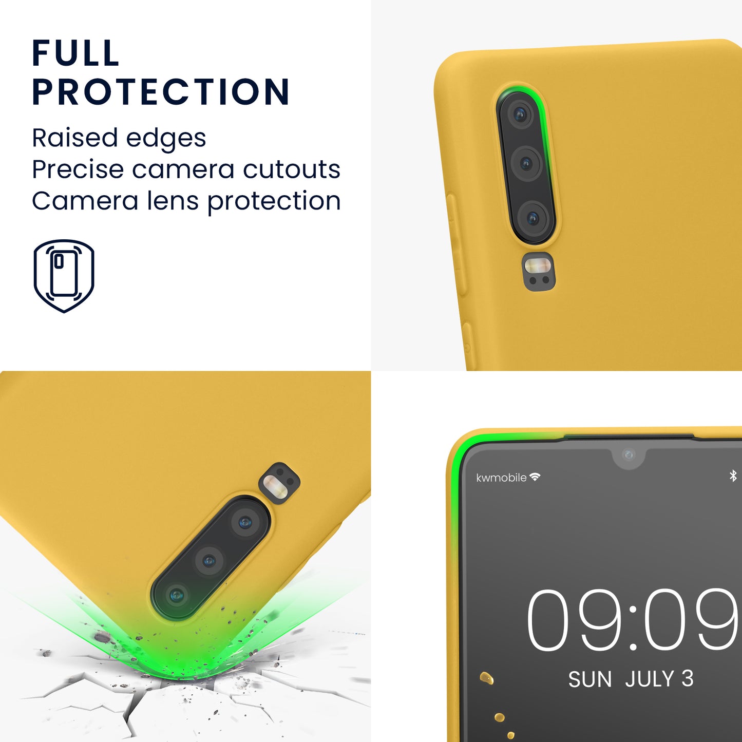 kwmobile Phone Case for Huawei P30 - Wireless Charging - Protective Cover
