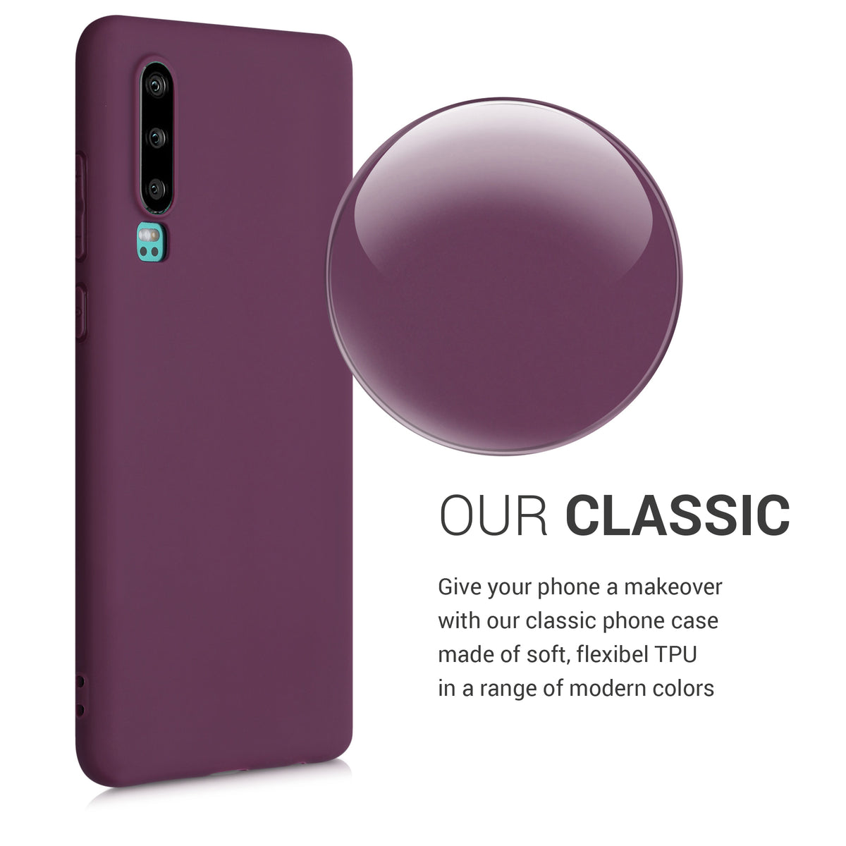 kwmobile Phone Case for Huawei P30 - Wireless Charging - Protective Cover