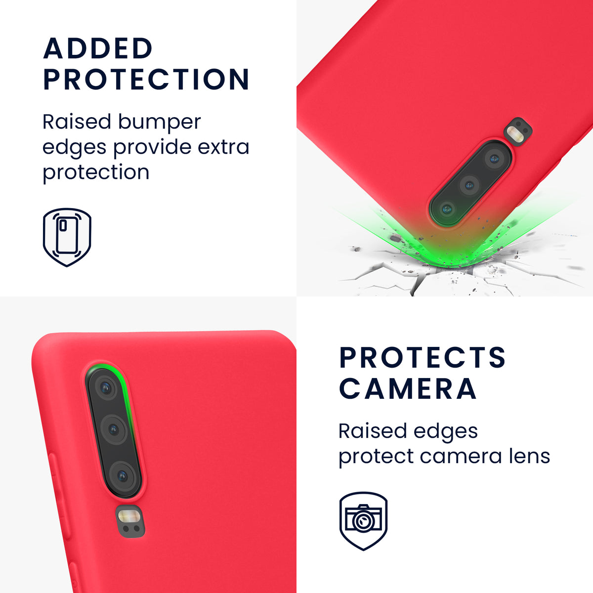 kwmobile Phone Case for Huawei P30 - Wireless Charging - Protective Cover